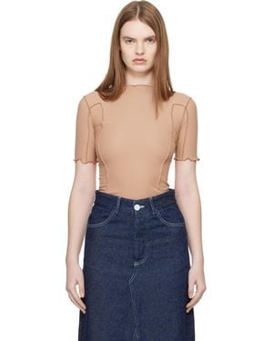 Baserange Tan Omato 3/4 T-Shirt - Blue