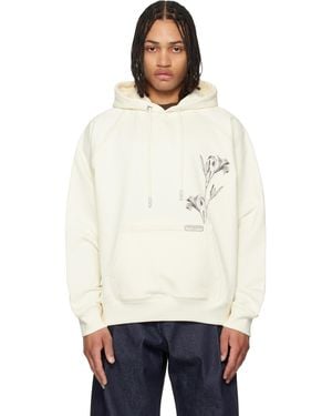 WOOYOUNGMI Off- Flower Back Logo Hoodie - White