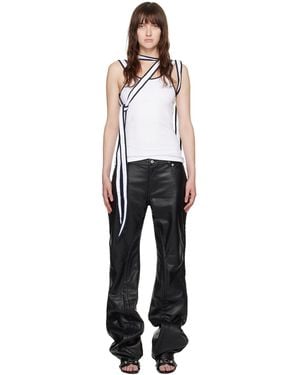 Y. Project Multi-Scarf Tank Top - Black