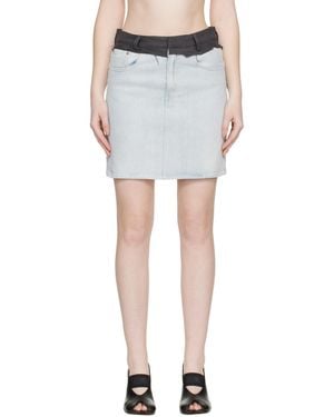 MM6 by Maison Margiela Denim Miniskirt - Black