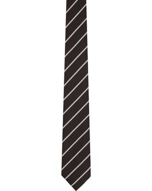 Tom Ford Alternate Weave Regimental Tie - Black