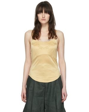 Maiden Name Camisole Naomi Brun Clair Exclusive À Ssense - Noir