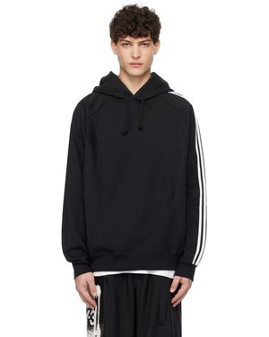 Y-3 ブラック カットライン フーディ