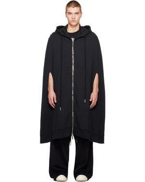 MATIERES FECALES 'Cult' Zip Cape - Black