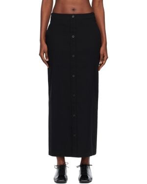 Issey Miyake 'Like Torso Like Shirt' Maxi Skirt - Black