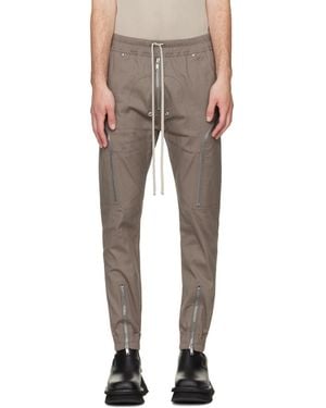 Rick Owens Tower Heizer Cargo Trousers - Grey