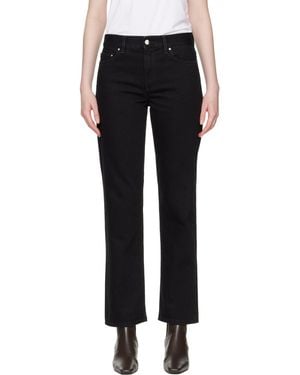 TOTEME Low Straight Jeans - Black