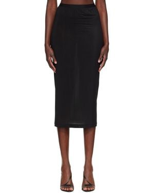 Wardrobe NYC Sheer Midi Skirt - Black
