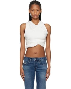 DIESEL Off- Rucked-Up Tank Top - Blue