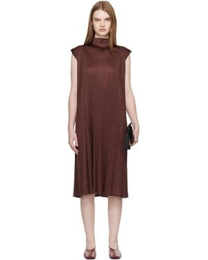 Pleats Please Issey Miyake Monthly Colours November Midi Dress - Black