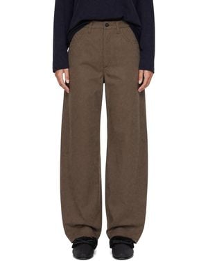 Agolde Taupe Luna Trousers - Brown