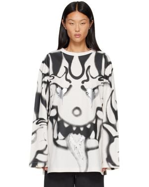 Y-3 Off- Chito Edition Graphic Long Sleeve T-Shirt - Grey