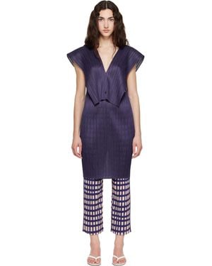 Pleats Please Issey Miyake Lucid Pleats Top - Blue