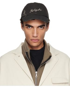 Axel Arigato ブラック シーム ディストレス キャップ