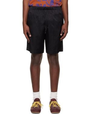 Dries Van Noten Viscose Cotton Shorts - Black