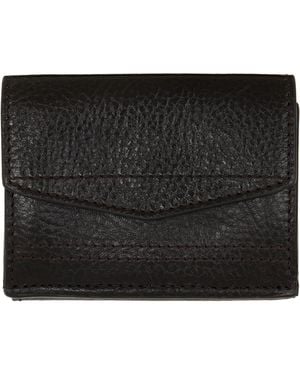 Lemaire Gear Trifold Leather Wallet - Black