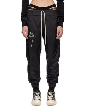 Rick Owens ブラック Championエディション Joggers スウェットパンツ