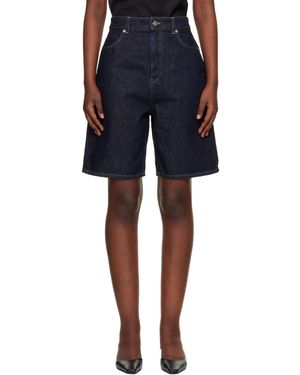 Loulou de Saison Isu Lds Denim Shorts - Blue