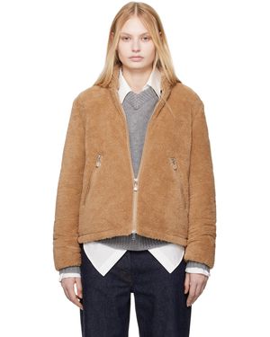 Moncler タン Polignac Teddy ダウンジャケット - ブルー