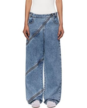 Alaïa Spiral Jeans - Blue