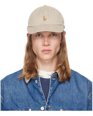 Polo Ralph Lauren Khaki Stretch-Cotton Twill Ball Cap - Blue