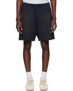 Acne Studios Printed-Logo Shorts - Blue