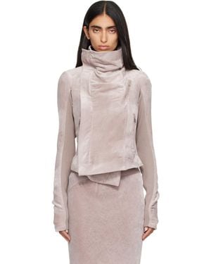 Rick Owens Tower Classic Biker Jacket - Brown