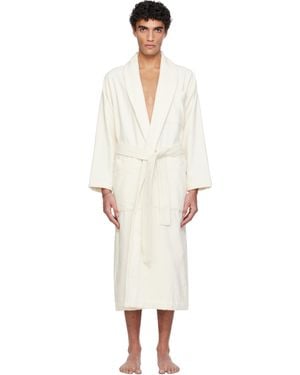 Tekla Off Terry Classic Bathrobe - Black