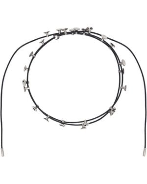 Hugo Kreit Stud Lacet Necklace - Metallic