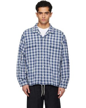 Nanamica Ooal Palaka Check Shirt - Blue