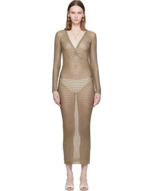 Valentino Tailored Elegance Lurex Maxi Dress - Black