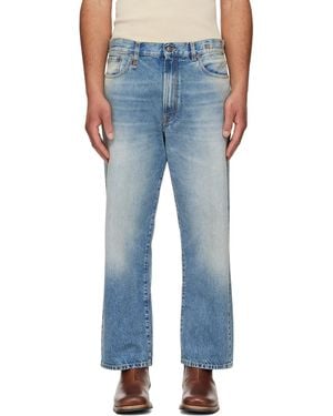 R13 Washed Boyfriend Jeans - Blue