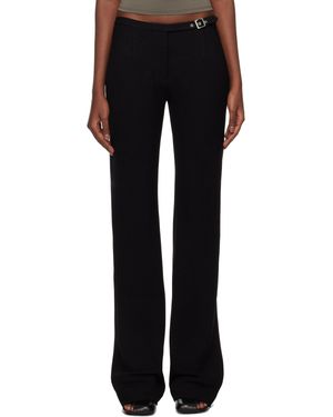 Paris Georgia Basics 09 Sleek Belted Trousers - Black