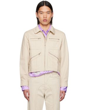 Edward Cuming Spread Collar Jacket - Natural