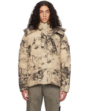 Stone Island ベージュ Fire Ice ダウンジャケット - マルチカラー