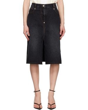 Pushbutton Jupe-Short Noire À Panneaux