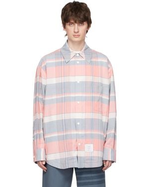 Thom Browne Thom E レッド&ブルー オーバーサイズ シャツ - マルチカラー