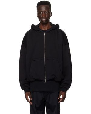 WOOYOUNGMI Drawstring Hoodie - Black