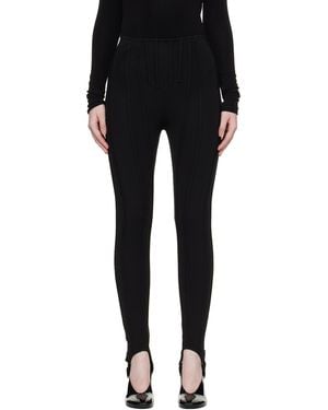 Mugler Jersey Milano Leggings - Black