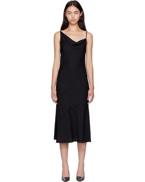 SILK LAUNDRY Robe Midi Carrie Noire