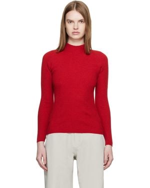 Veilance Conic Wool Midlayer Jumper - Red