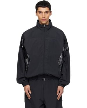 Vetements Taped Track Jacket - Black