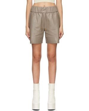 Aeron Taupe Chirac Shorts - Multicolour