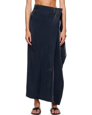 Issey Miyake Ssense Exclusive Mercury Maxi Skirt - Blue