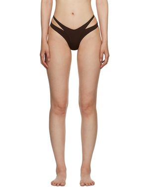 【関税込み】Mugler ブラック Star ビキニボトム Mugler H&M Tie Bikini Bottoms Black - SS23 - US