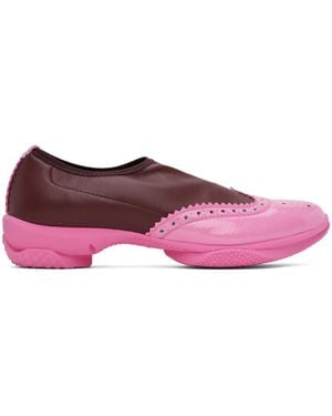 Kiko Kostadinov Burgundy & Sonia Slip On Brogues - Black