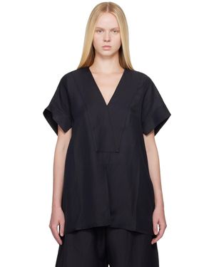 Studio Nicholson Circe Linen Top - Black