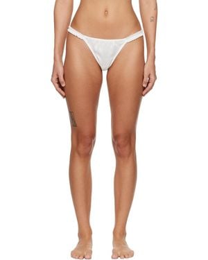 Fruity Booty Hai Edition Silk Thong - White