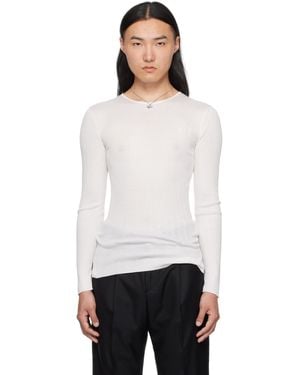 Enfants Riches Deprimes Fitted Thermal Sweater - White