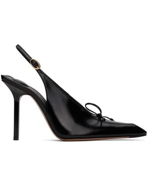 Jacquemus Black Les Sculptures 'les Slingbacks Cubisto Hautes' Heels